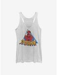 Marvel Spider-Man Triangle Womens Tank Top, WHITE HTR, hi-res