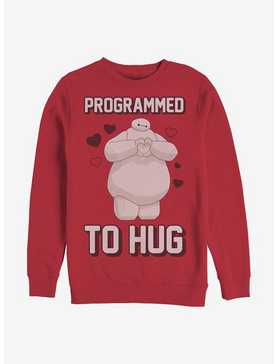 Disney Big Hero 6 Programmed To Hug Crew Sweatshirt, , hi-res