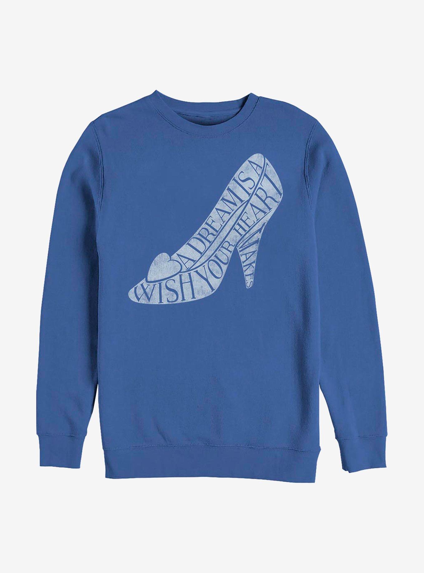 Disney Cinderella Slipper Crew Sweatshirt, ROYAL, hi-res