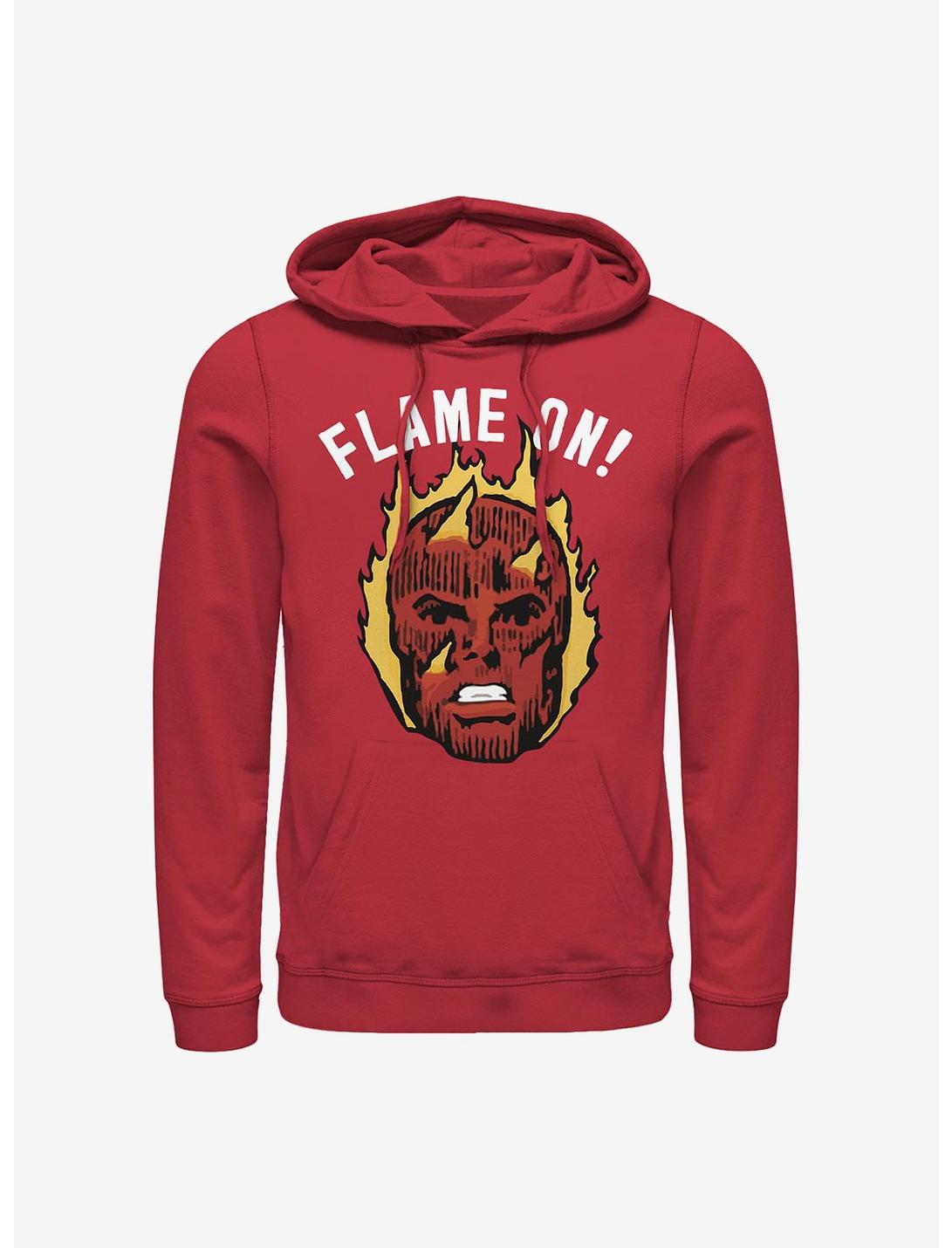 Marvel Fantastic Four Flame On Hoodie, RED, hi-res