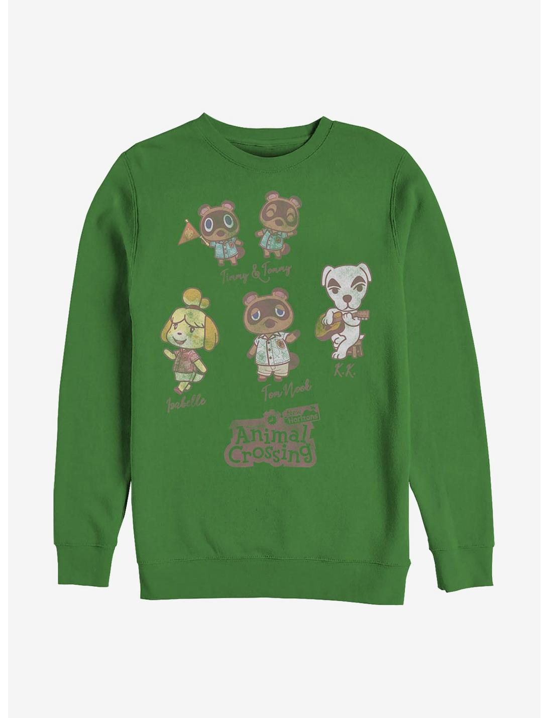 Nintendo Animal Crossing Character Textbook Crew Sweatshirt, KELLY, hi-res