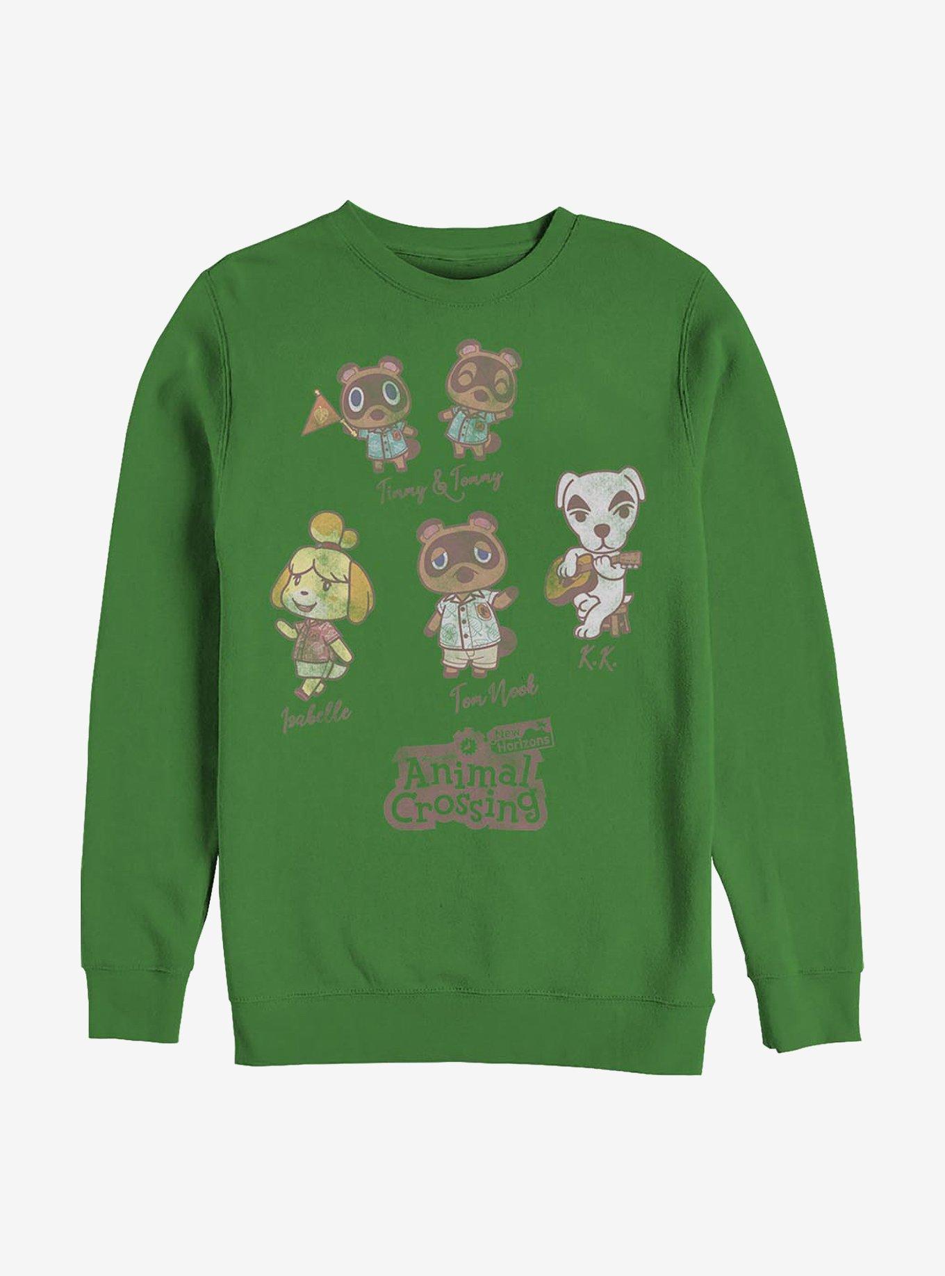 Nintendo Animal Crossing Character Textbook Crew Sweatshirt, KELLY, hi-res
