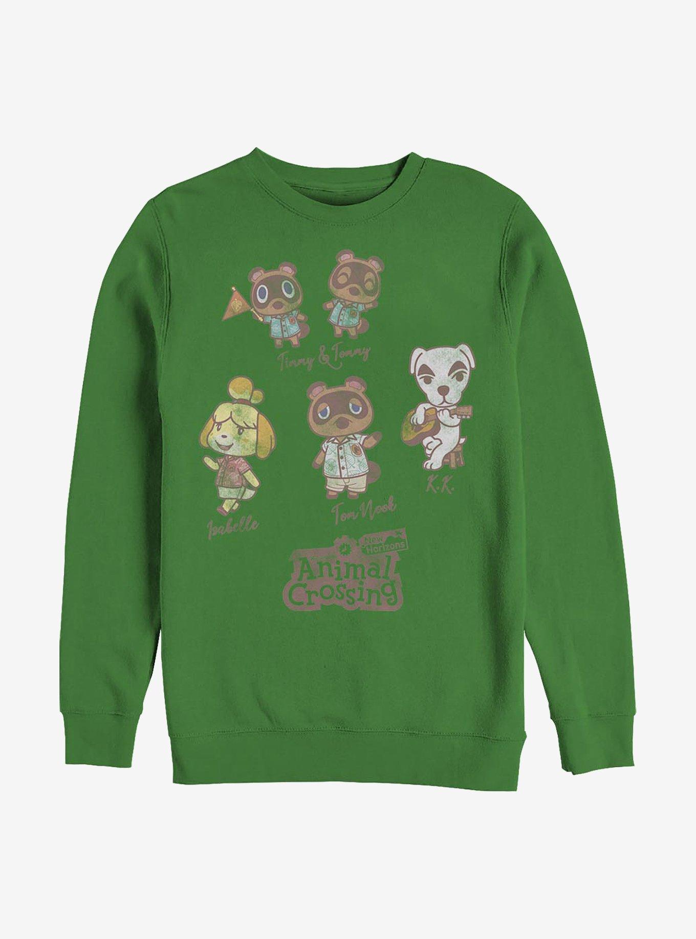 Nintendo Animal Crossing Character Textbook Crew Sweatshirt, KELLY, hi-res