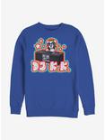 Nintendo Animal Crossing D.J. K.K. Japanese Pop Crew Sweatshirt, ROYAL, hi-res