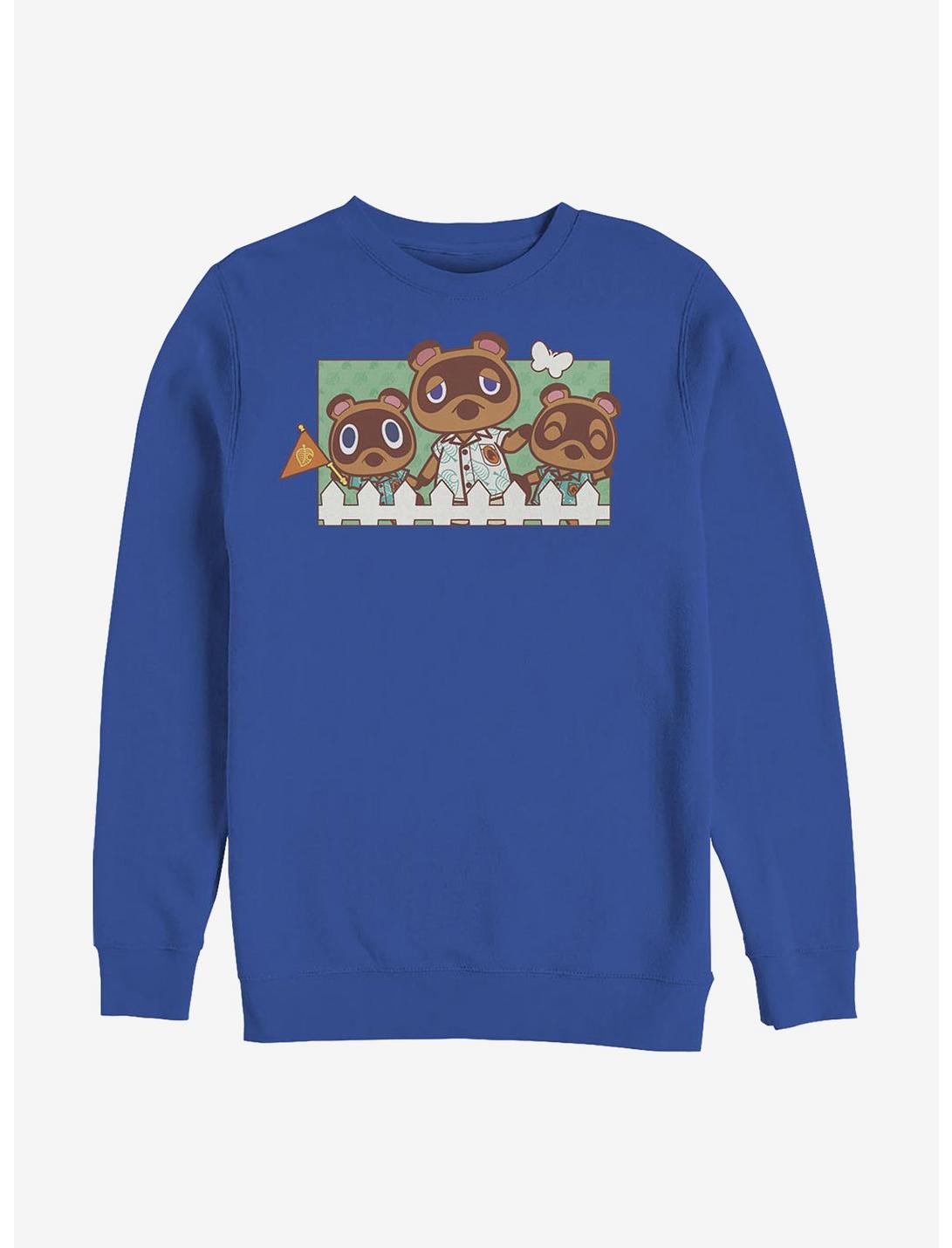 Nintendo Animal Crossing Nook Family Crew Sweatshirt, ROYAL, hi-res