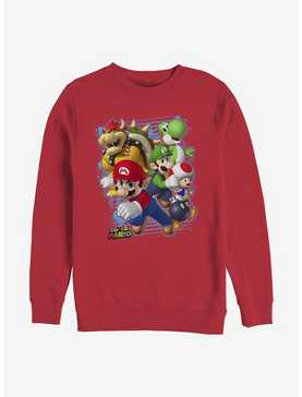 Nintendo Mario Blast Out Crew Sweatshirt, , hi-res