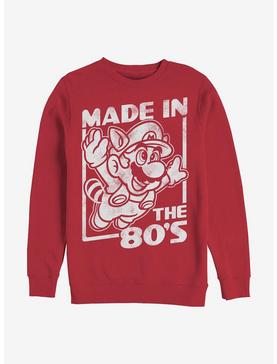 Nintendo Mario Made In The 80's Crew Sweatshirt, , hi-res