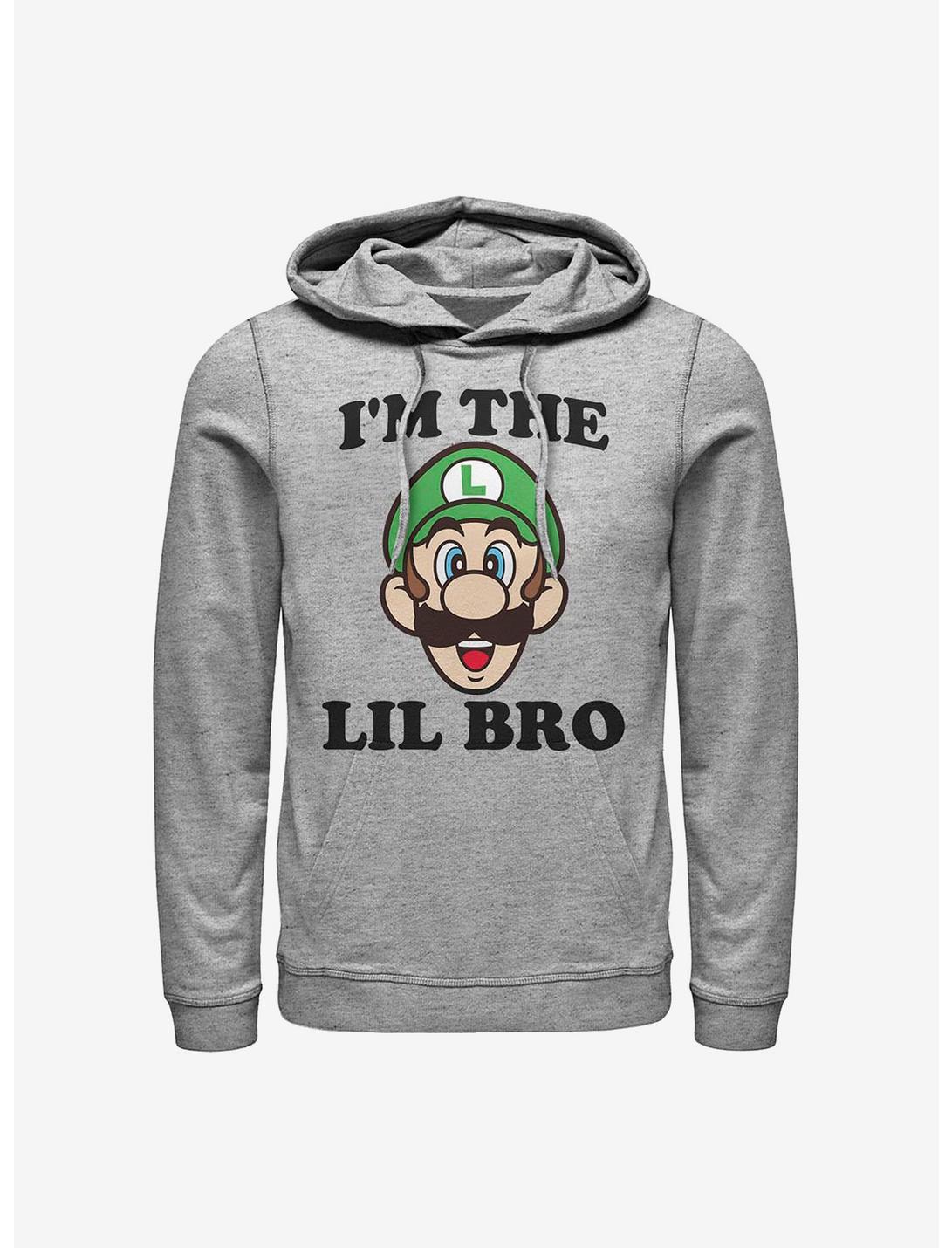 Nintendo Mario Luigi I'm The Lil Bro Hoodie, ATH HTR, hi-res