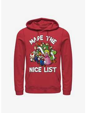 Nintendo Mario Nice List Hoodie, , hi-res