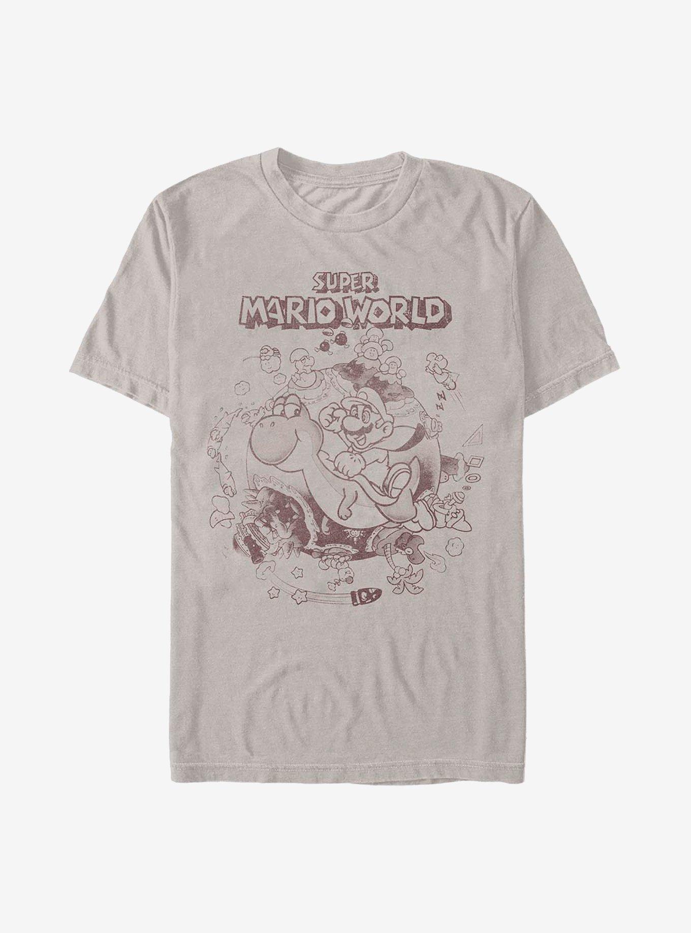 Nintendo Mario Fourth World T-Shirt, SILVER, hi-res