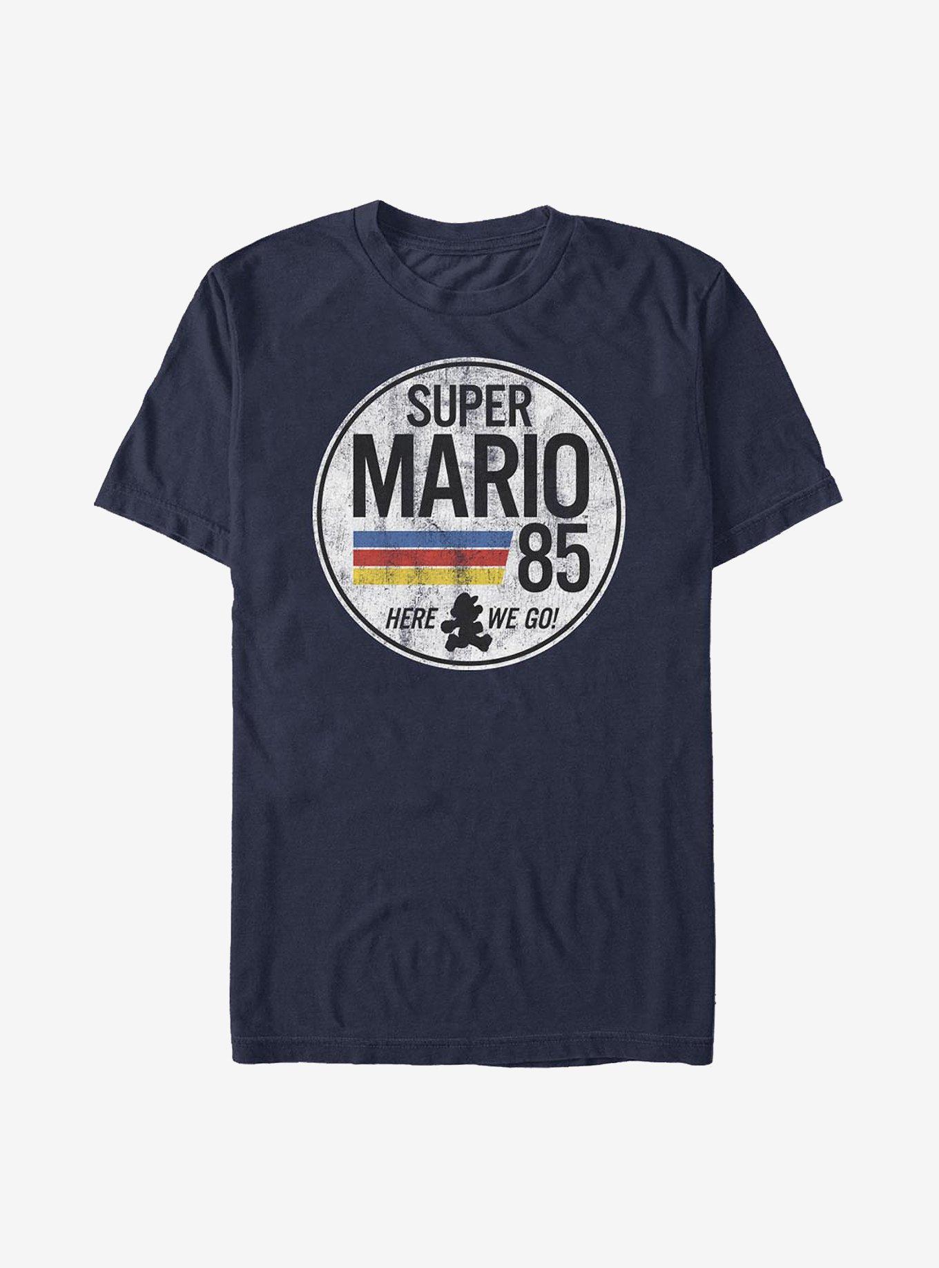 Nintendo Mario Here We Go Tee T-Shirt, NAVY, hi-res