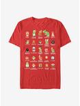 Nintendo Mario Pixel Cast T-Shirt, RED, hi-res