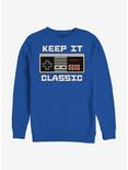 Nintendo Keep It Classic Crew Sweatshirt, ROYAL, hi-res