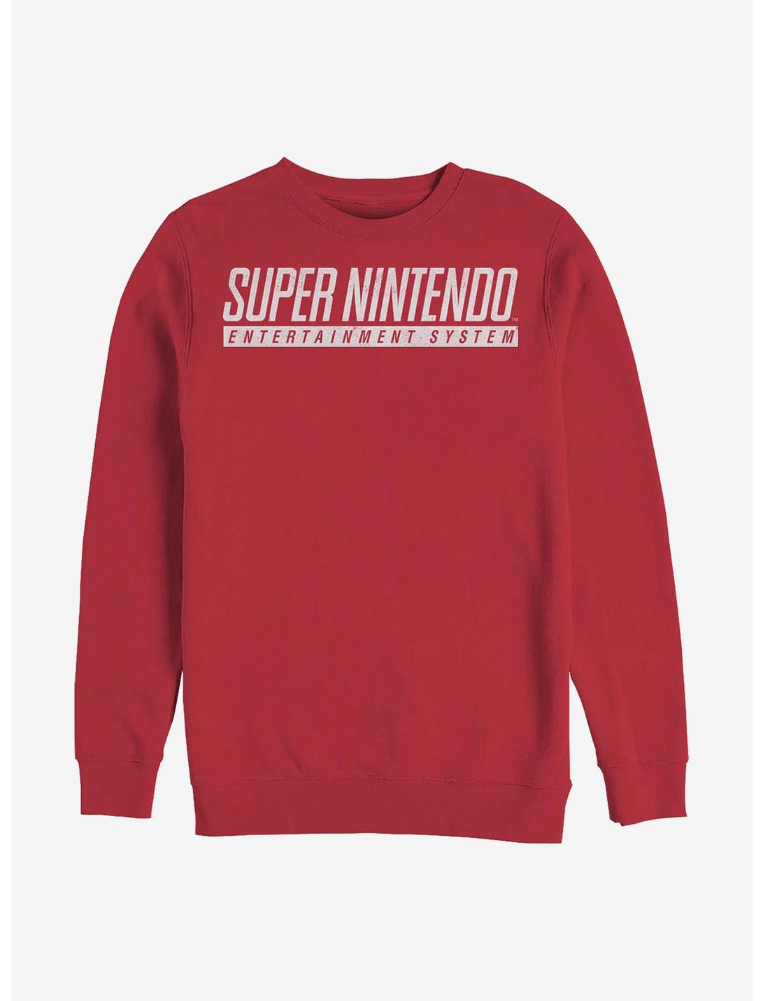 Nintendo Super Nintendo Crew Sweatshirt, RED, hi-res