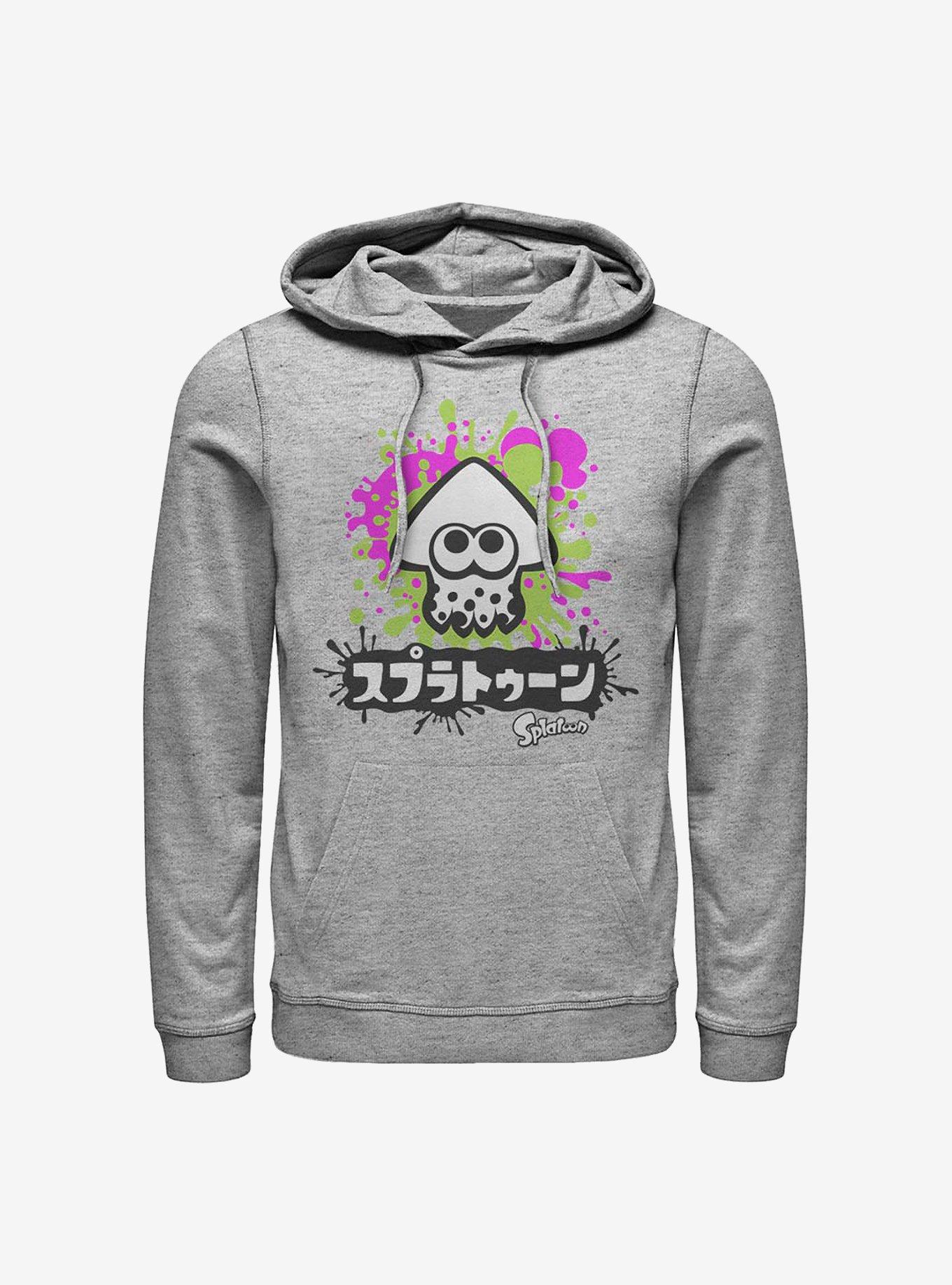 Nintendo Splatoon Inkling Hoodie GREY Hot Topic