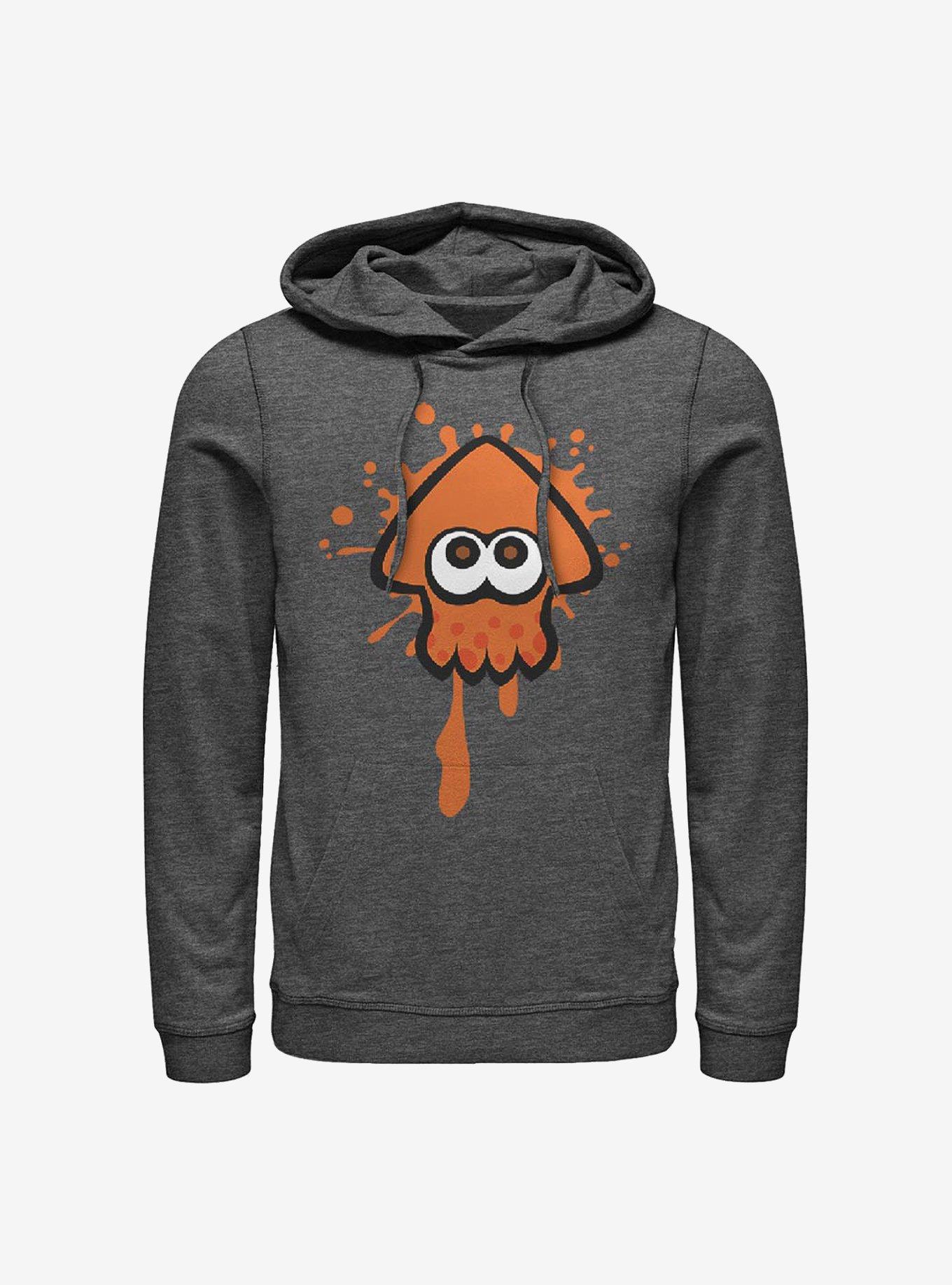 Nintendo Splatoon Orange Team Hoodie GREY Hot Topic