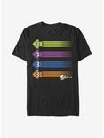 Nintendo Splatoon Ink Streak T-Shirt, BLACK, hi-res