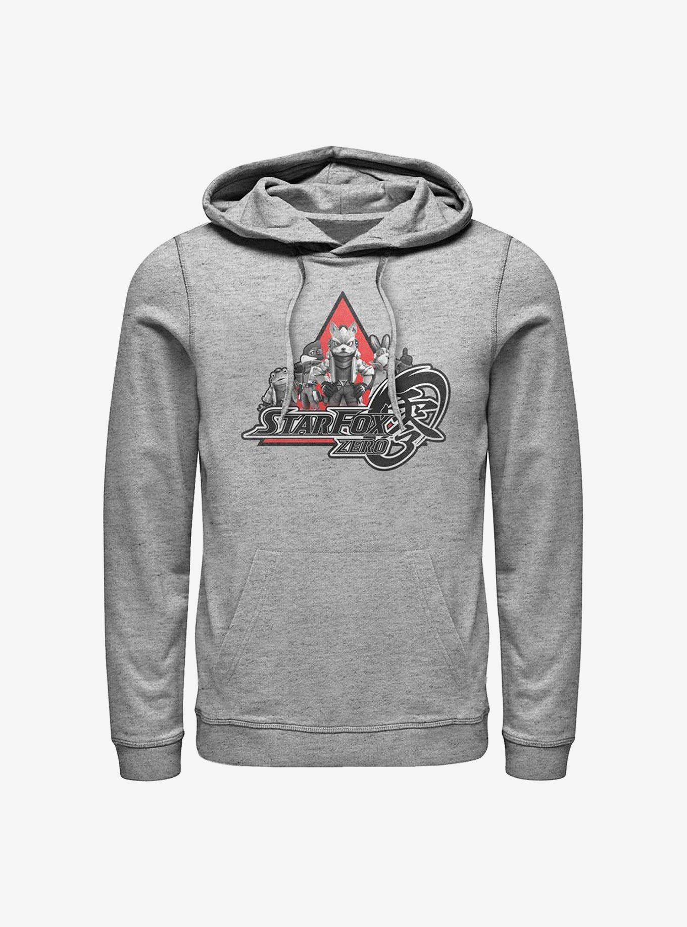 Nintendo Star Fox Four Fox Zero Hoodie, ATH HTR, hi-res