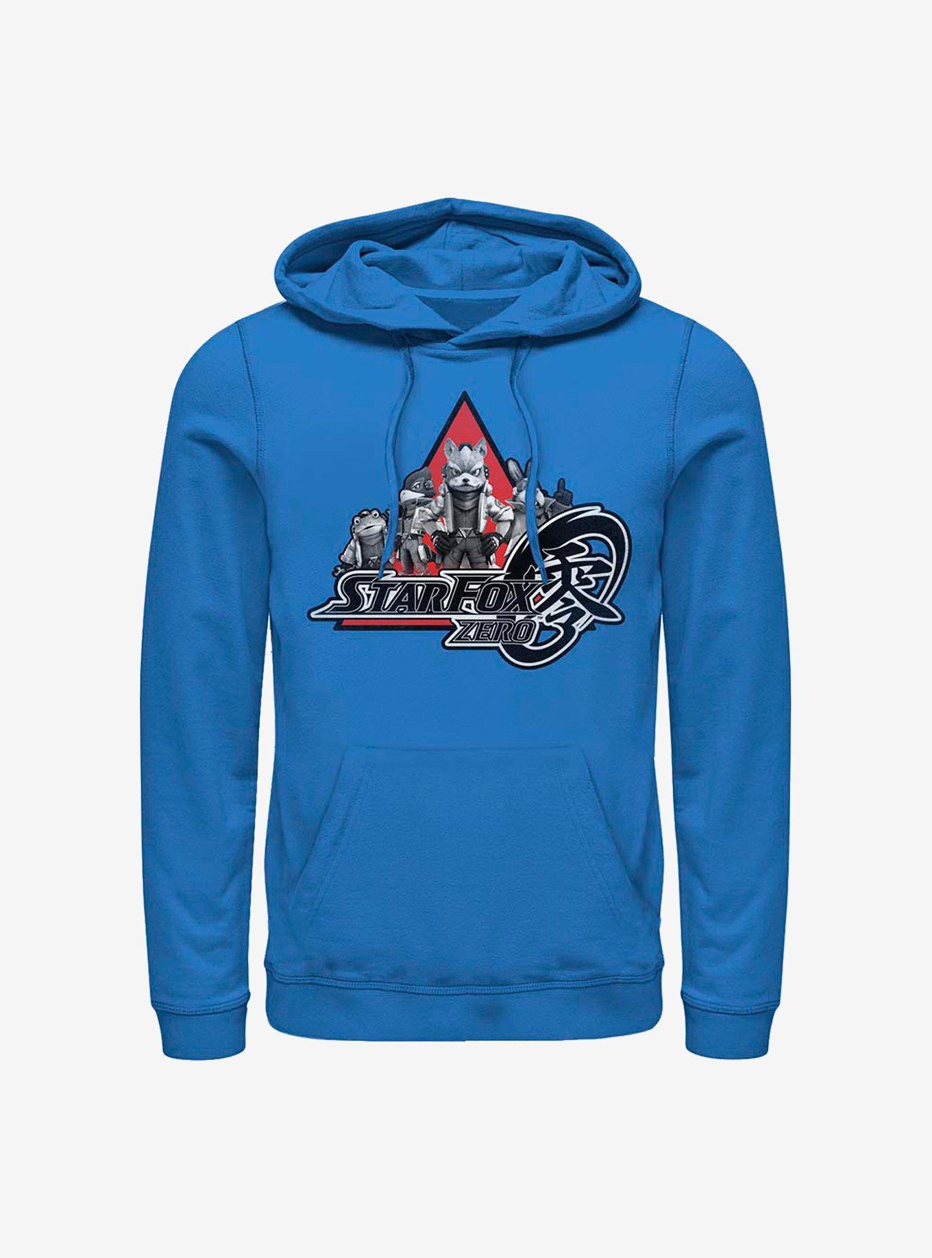 Nintendo Star Fox Four Fox Zero Hoodie, ROYAL, hi-res