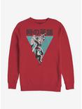 Nintendo Zelda Hero Of Time Crew Sweatshirt, RED, hi-res