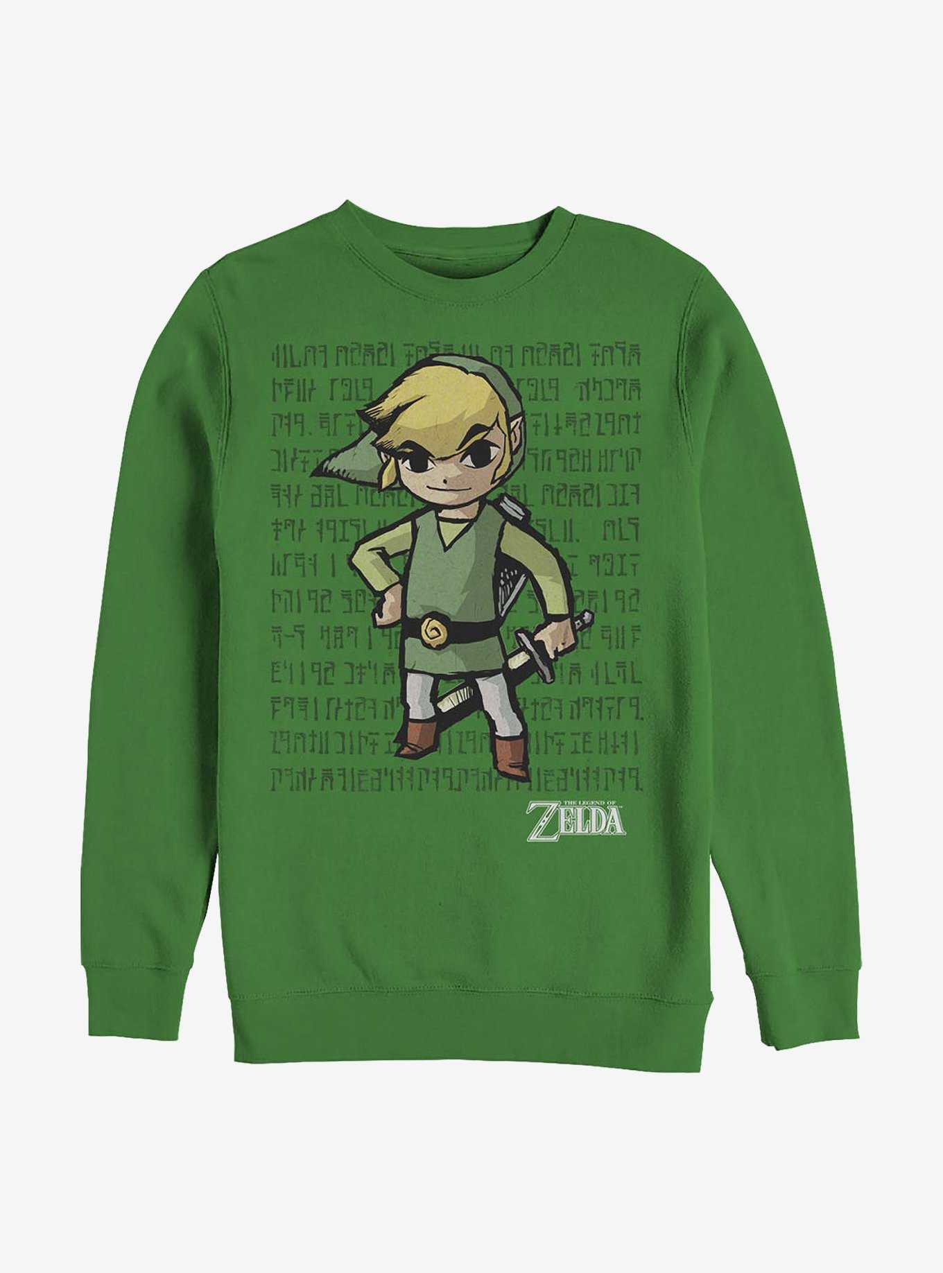 Nintendo Zelda Link Pose Crew Sweatshirt, , hi-res