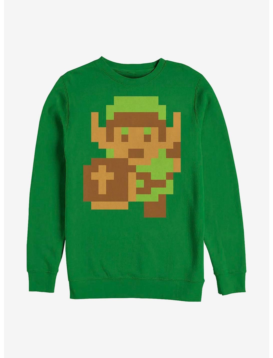 Nintendo Zelda Original Link Crew Sweatshirt, KELLY, hi-res