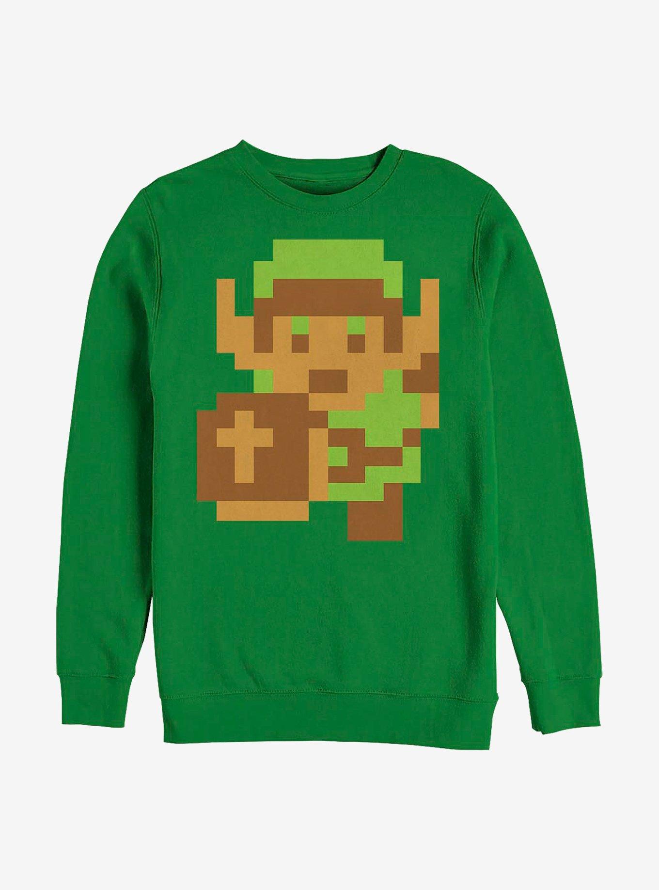 Nintendo Zelda Original Link Crew Sweatshirt, KELLY, hi-res