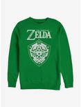Nintendo Zelda Shield Crew Sweatshirt, KELLY, hi-res
