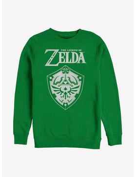 Nintendo Zelda Shield Crew Sweatshirt, , hi-res