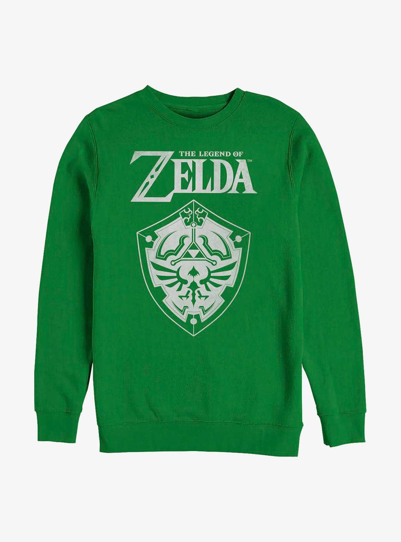 Nintendo Zelda Shield Crew Sweatshirt, , hi-res