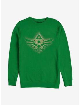 Nintendo Zelda Soaring Triforce Crew Sweatshirt, , hi-res
