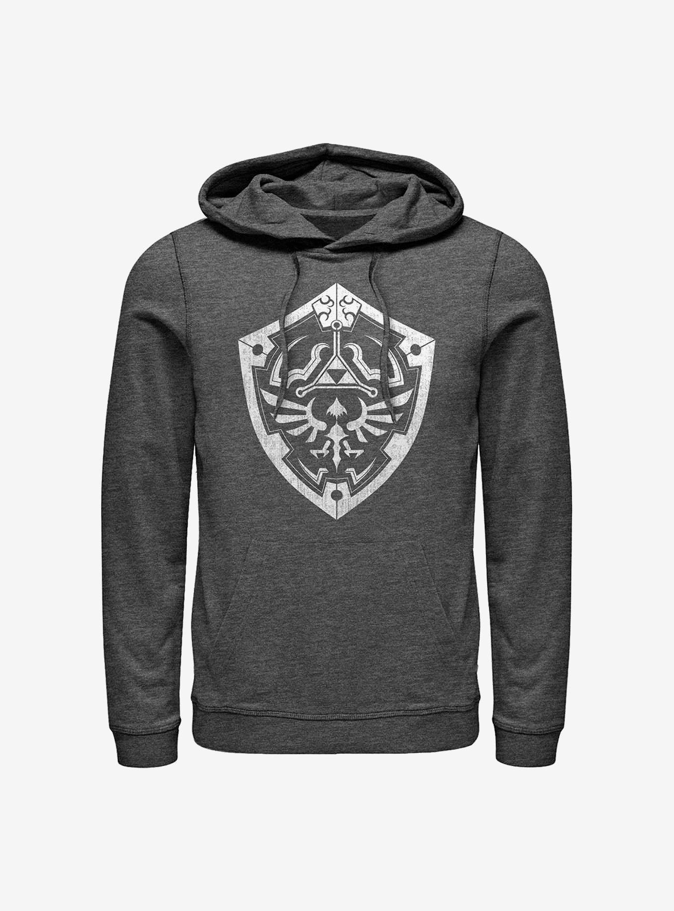 Nintendo Zelda The Shield Hoodie - GREY