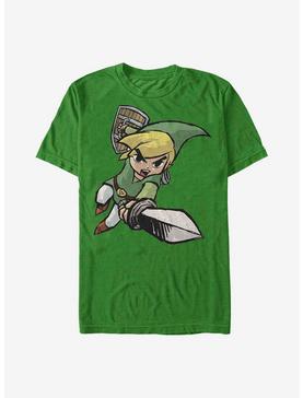 Nintendo Zelda Link Attack T-Shirt, KELLY, hi-res