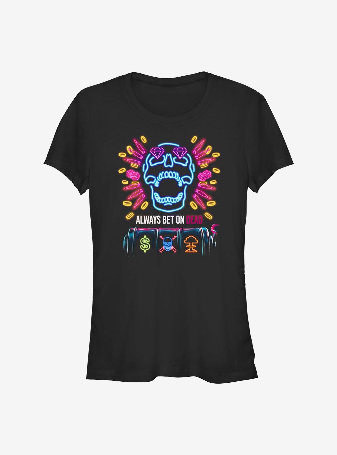 Army Of The Dead Always Bet On Dead Girls T-Shirt, BLACK, hi-res
