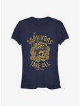 Army Of The Dead Survivors Take All Girls T-Shirt, NAVY, hi-res