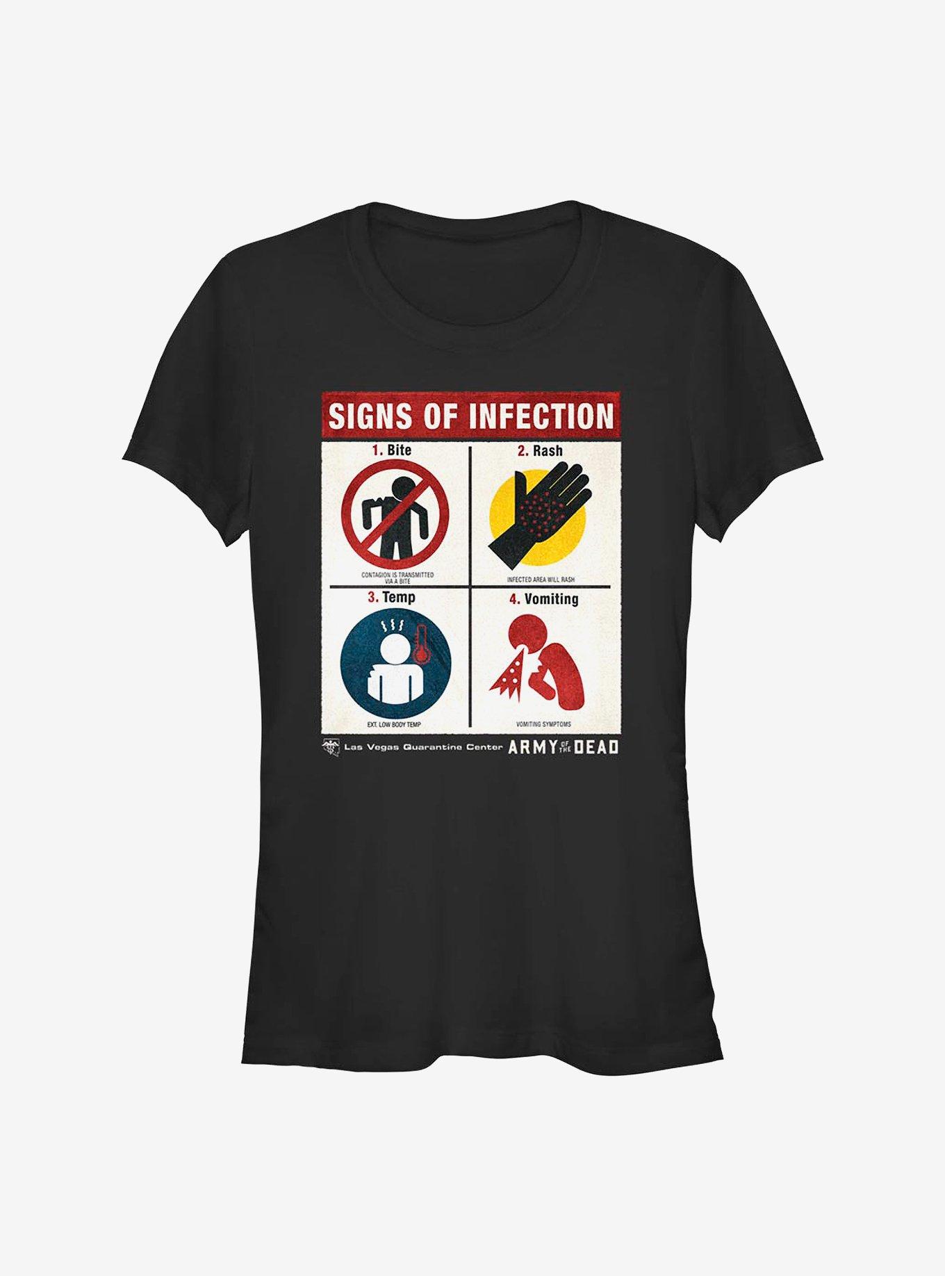 Army Of The Dead Signs Of Infection Girls T-Shirt, , hi-res
