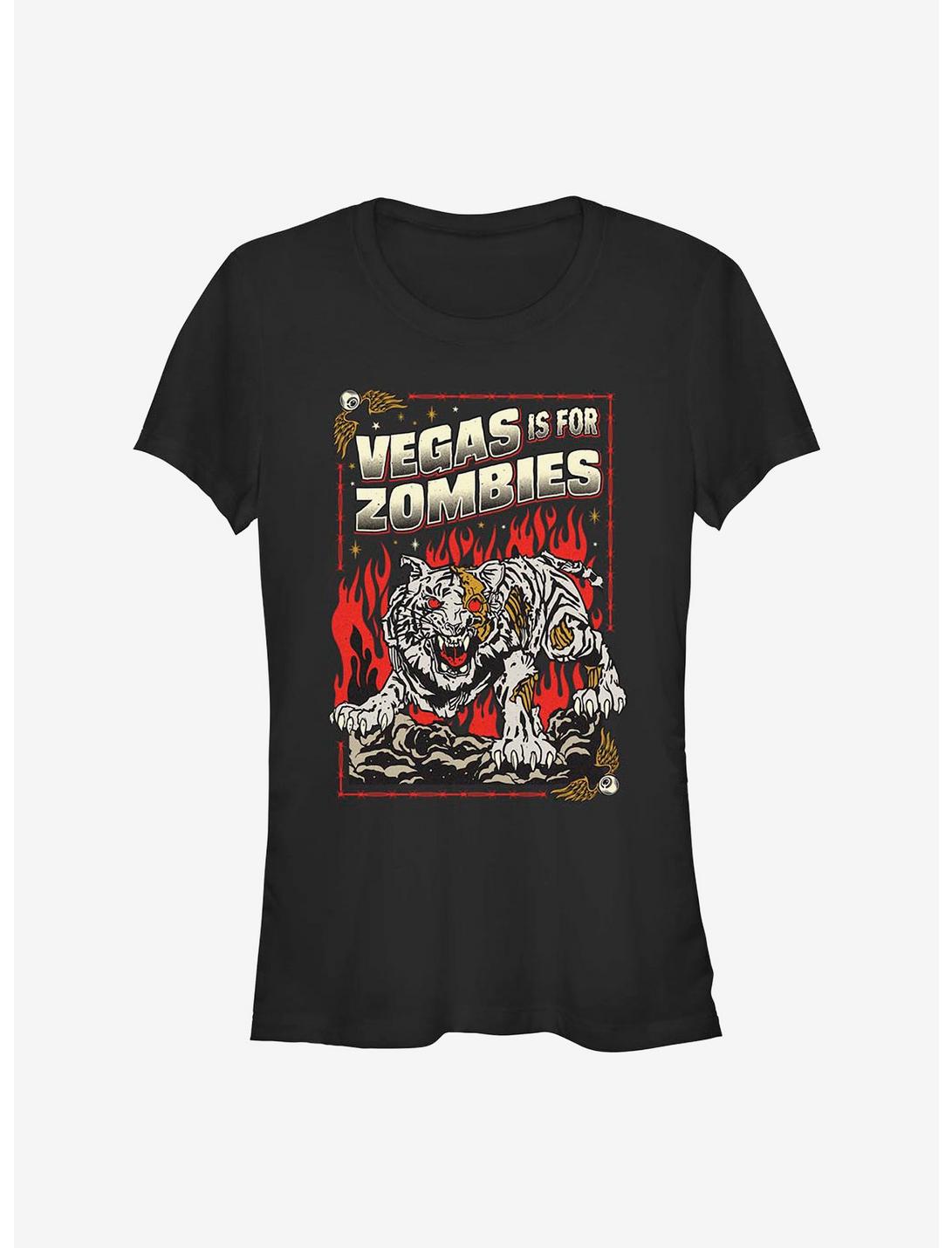 Army Of The Dead Zombie Tiger Poster Girls T-Shirt, BLACK, hi-res