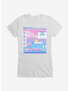 Vaporwave Save The Beaches Girls T-Shirt, , hi-res