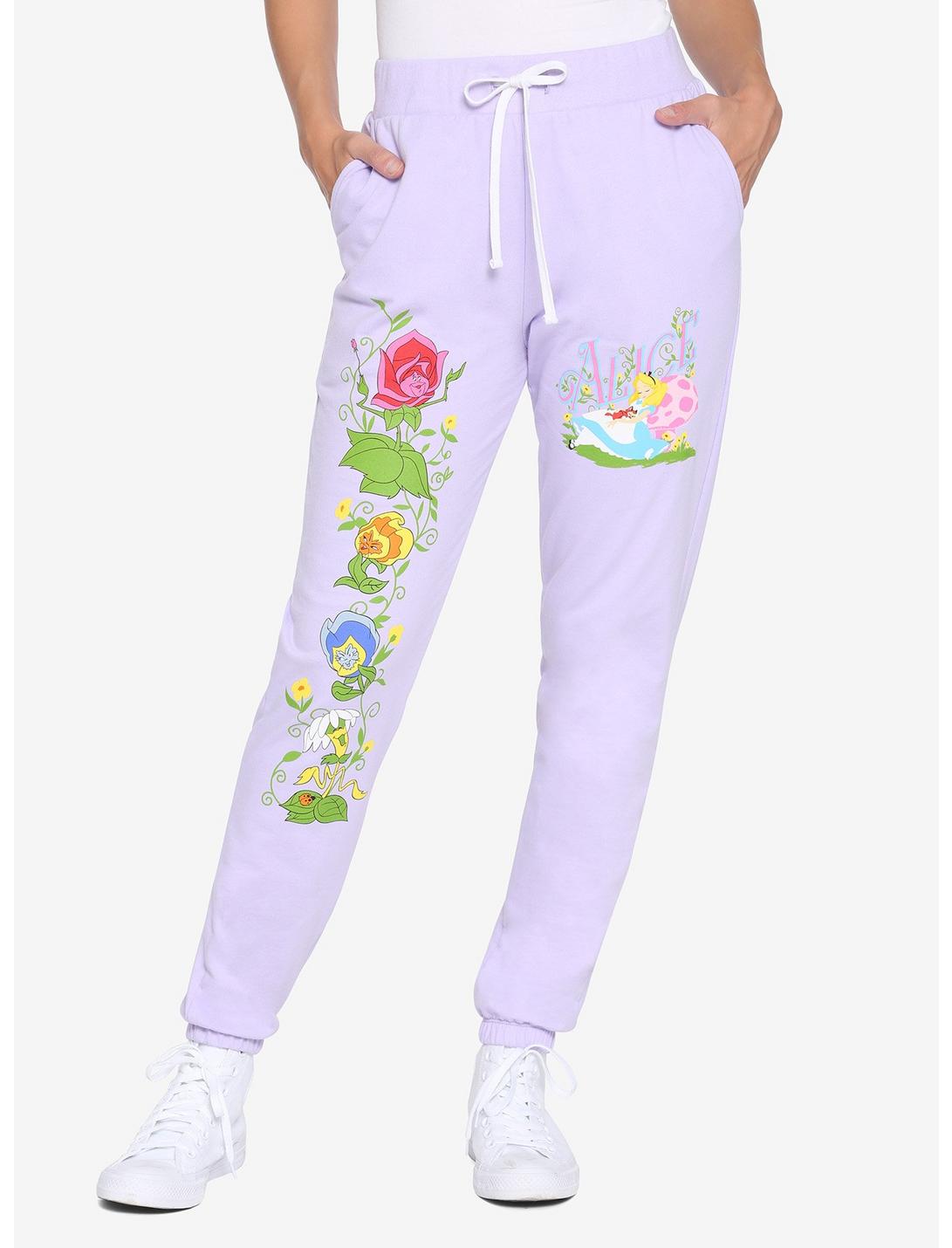 Disney Alice In Wonderland Flowers Girls Sweatpants, MULTI, hi-res