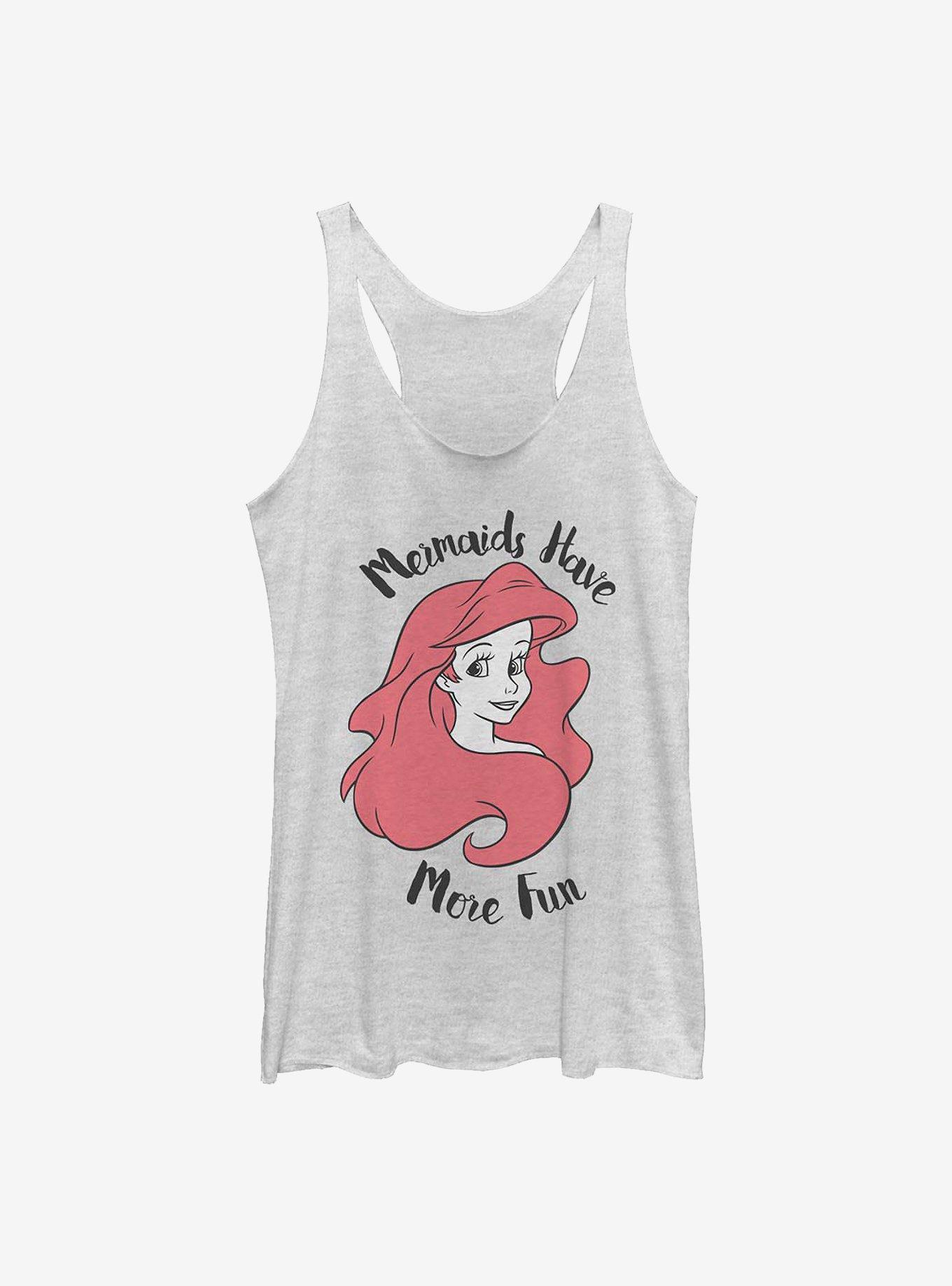 Disney The Little Mermaid Fun Womens Tank Top, WHITE HTR, hi-res