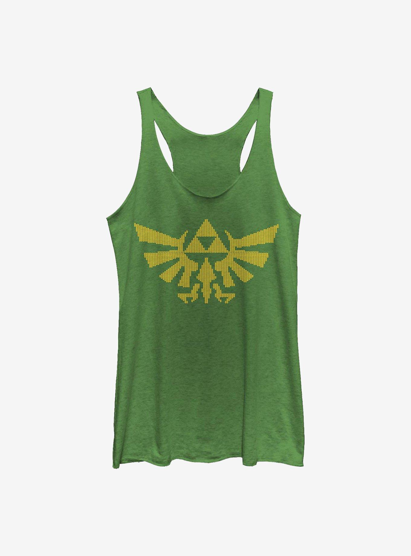 The Legend Of Zelda Ugly Sweater Triforce Womens Tank Top, , hi-res
