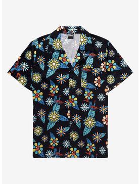 Marvel Spider-Man Groovy Floral Woven Button-Up - BoxLunch Exclusive, , hi-res