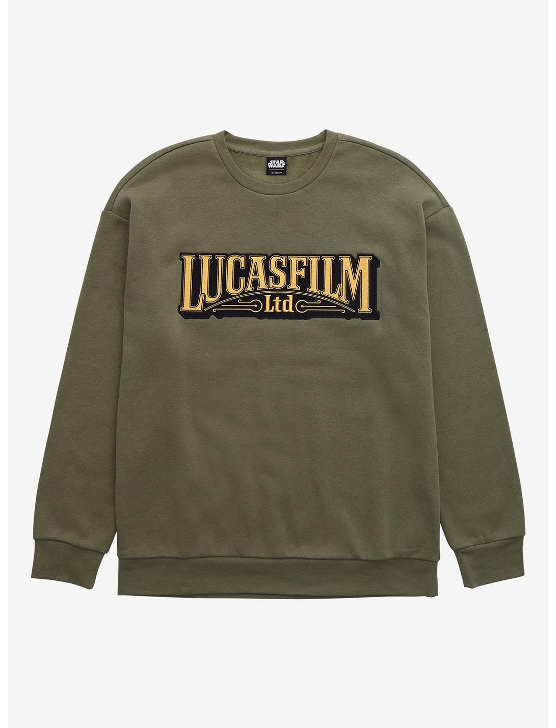 Our Universe Lucasfilm 50th Anniversary Crewneck - BoxLunch Exclusive, OLIVE, hi-res