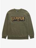 Our Universe Lucasfilm 50th Anniversary Crewneck - BoxLunch Exclusive, OLIVE, hi-res