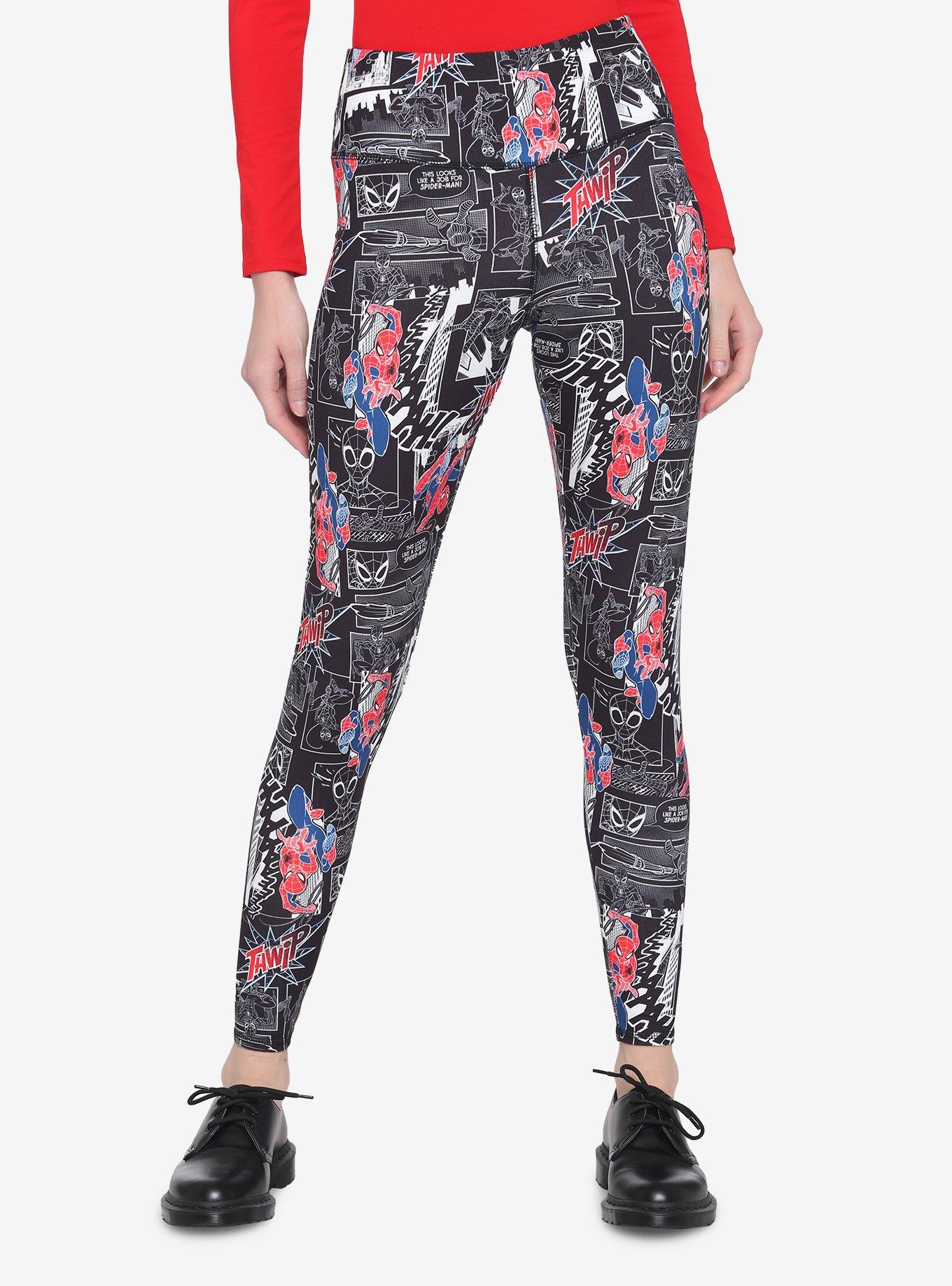 Her Universe Marvel Spider-Man Comic Leggings | Hot Topic