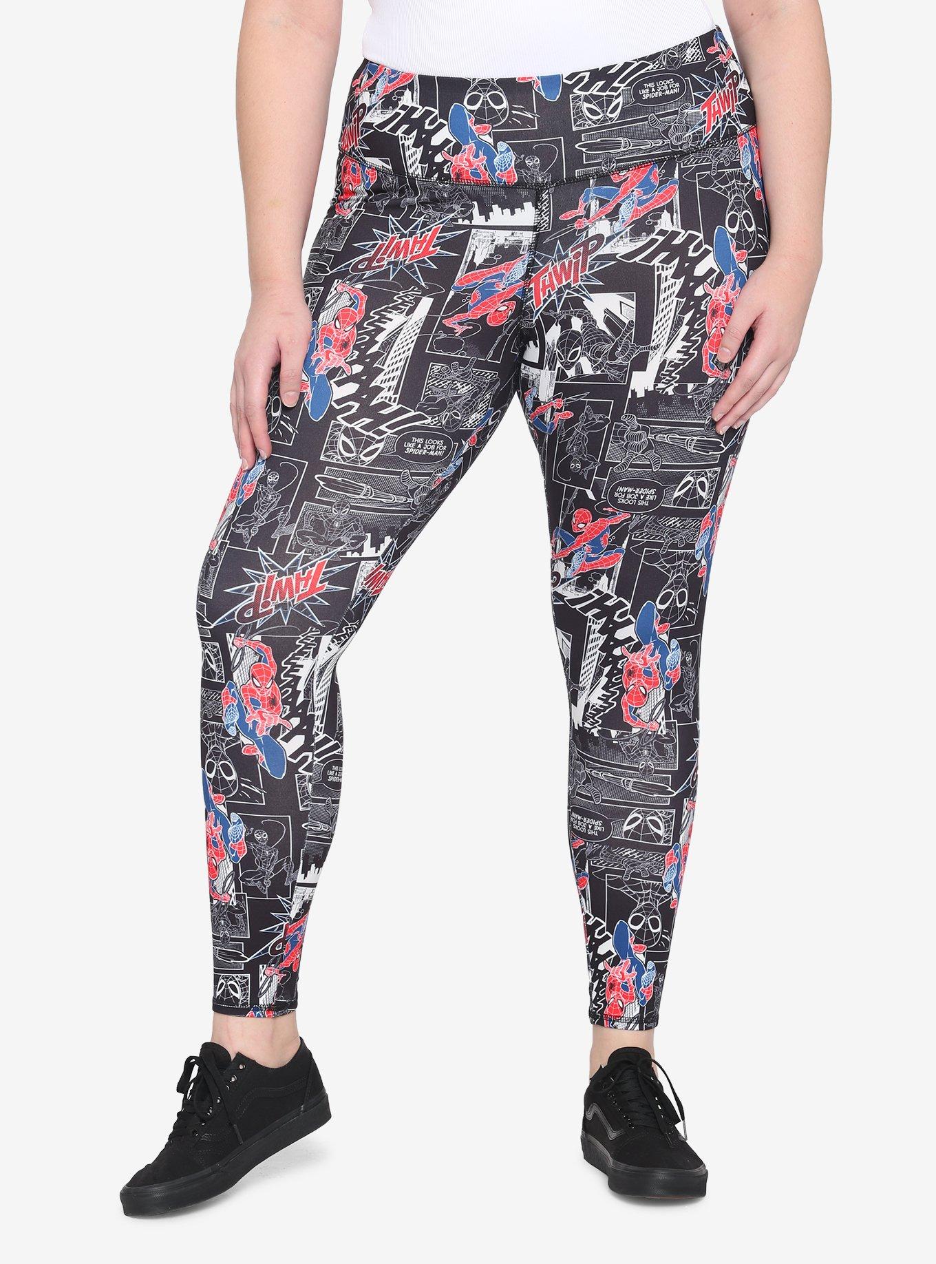 Comic Books Leggings, Superhero Leggings, Comic Print Leggings, Cool Pop  Art Leggings, Anime Leggings, Printed Leggings, Yoga Leggings 