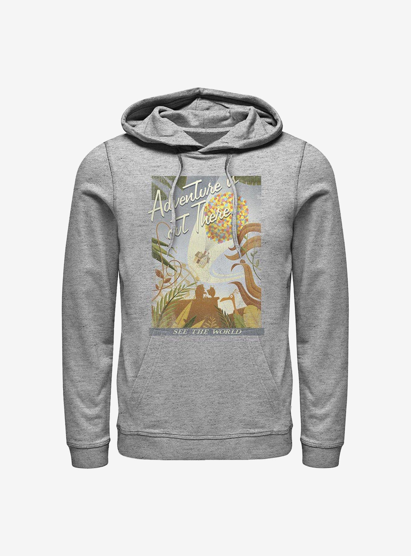 Disney Pixar Up Travel Poster Hoodie, ATH HTR, hi-res