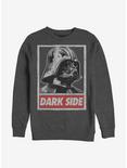 Star Wars Darth Vader Dark Side Poster Crew Sweatshirt, CHAR HTR, hi-res