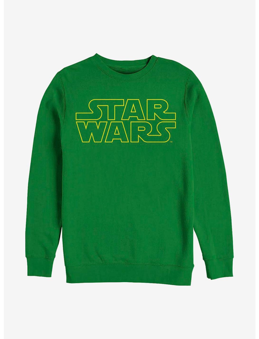 Star Wars Title Outline Crew Sweatshirt, KELLY, hi-res