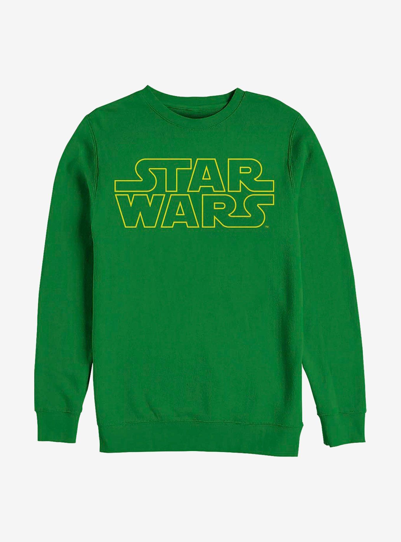 Star Wars Title Outline Crew Sweatshirt, KELLY, hi-res